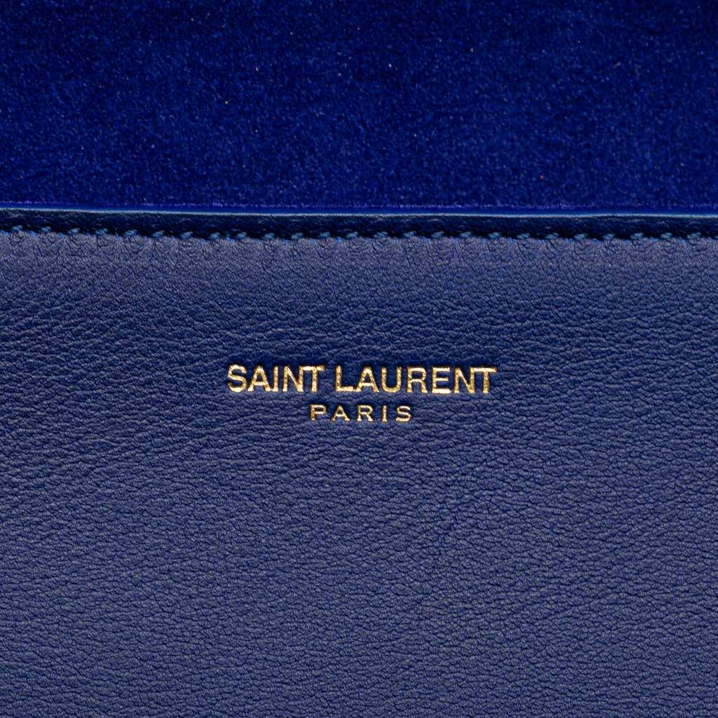 Saint Laurent Leather Chyc Ligne Clutch - Side view