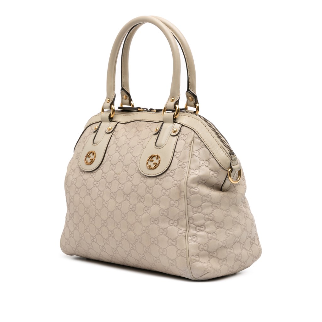 Gucci Medium Guccissima Scarlett Satchel - Back view