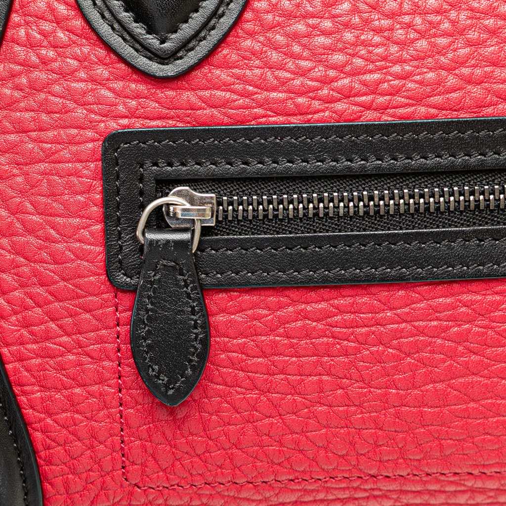 Celine Nano Tricolor Nubuck and Calfskin Luggage Tote - Image 10