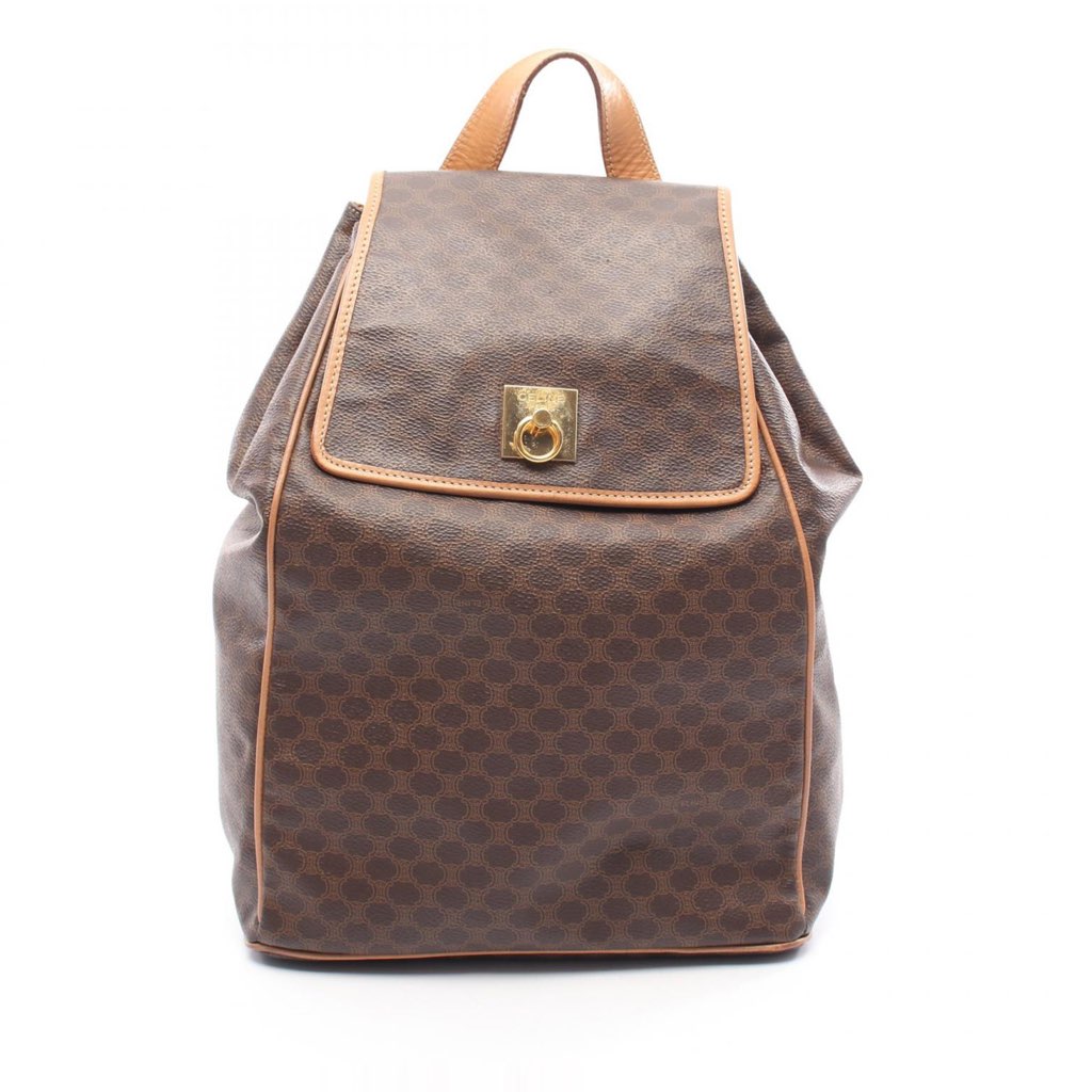 Celine Macadam Coated Canvas Backpack
