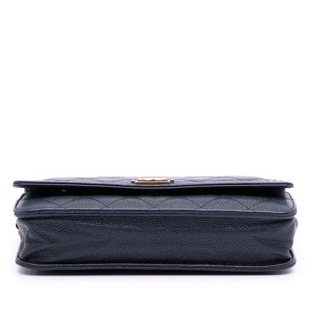 Chanel Quilted Caviar Boy Wallet on Chain - 3