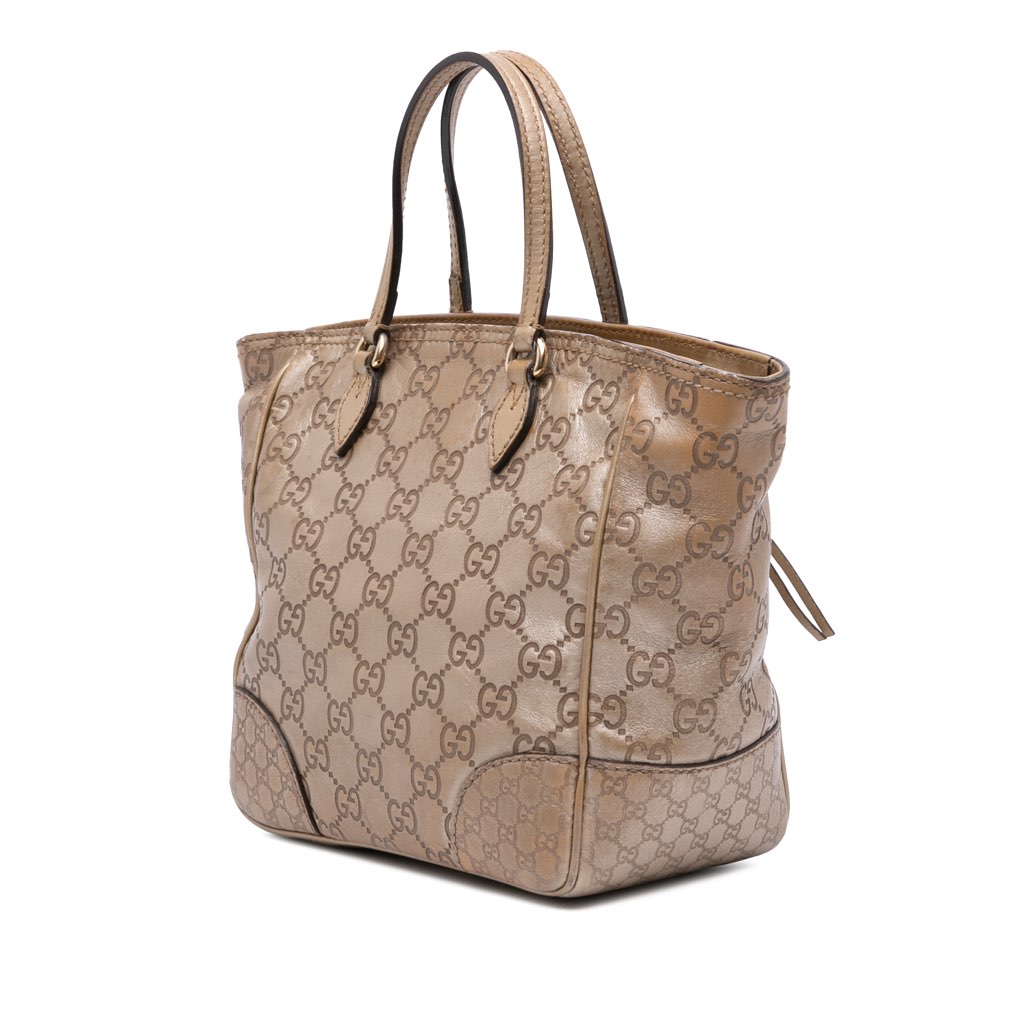 Gucci Small Guccissima Bree Satchel - Back view