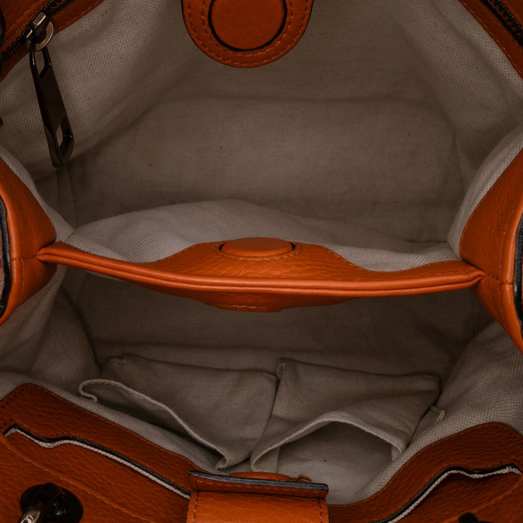 Gucci Small Calfskin Bamboo Shopper Satchel - 4