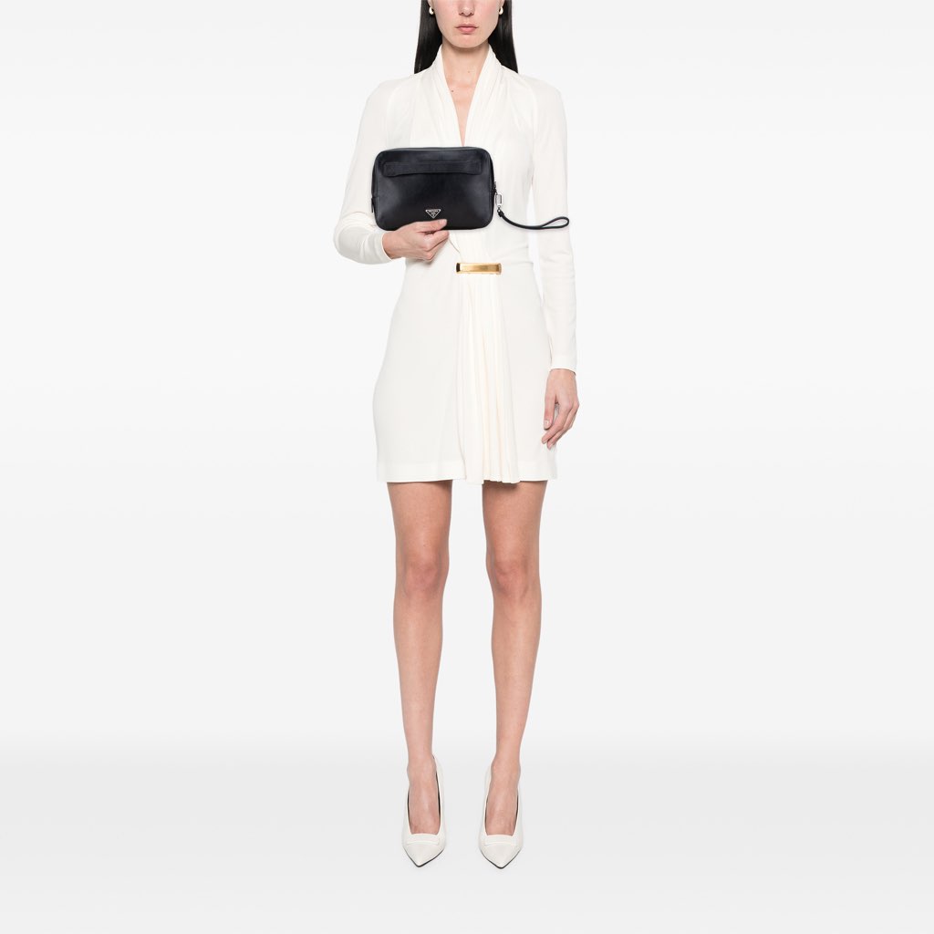 Prada Saffiano Portfolio Double Zip Clutch - Image 13