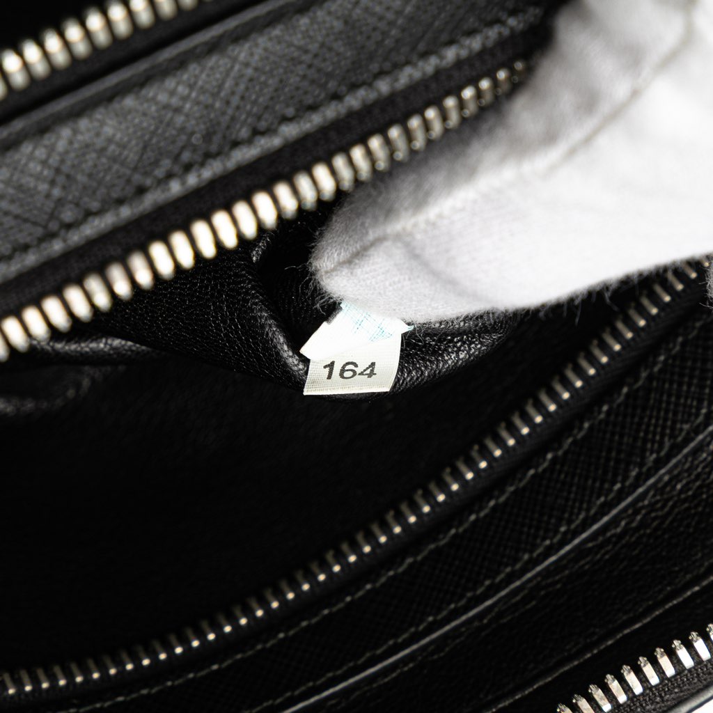 Prada Saffiano Portfolio Double Zip Clutch - Image 10