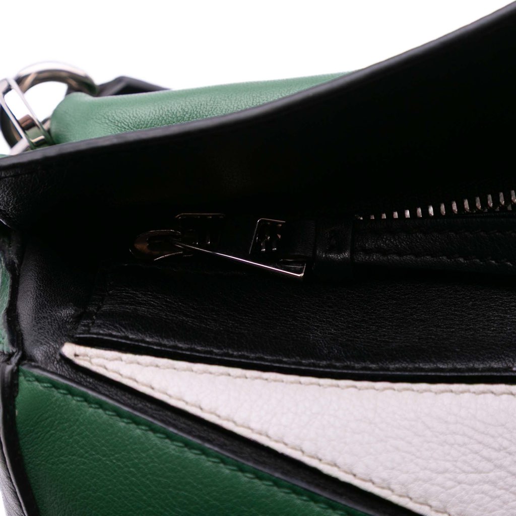 Loewe Medium Tricolor Calfskin Puzzle Satchel - Image 11