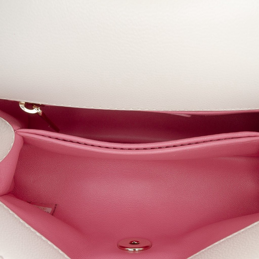 Chanel Extra Mini Quilted Goatskin Rainbow Top Handle Flap - 4