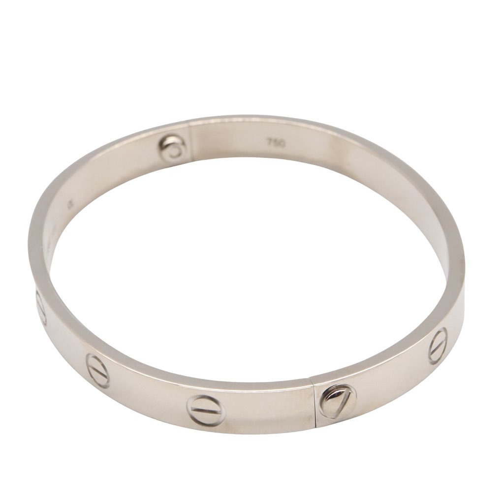 Cartier 18K White Gold Love Bracelet - Image 6