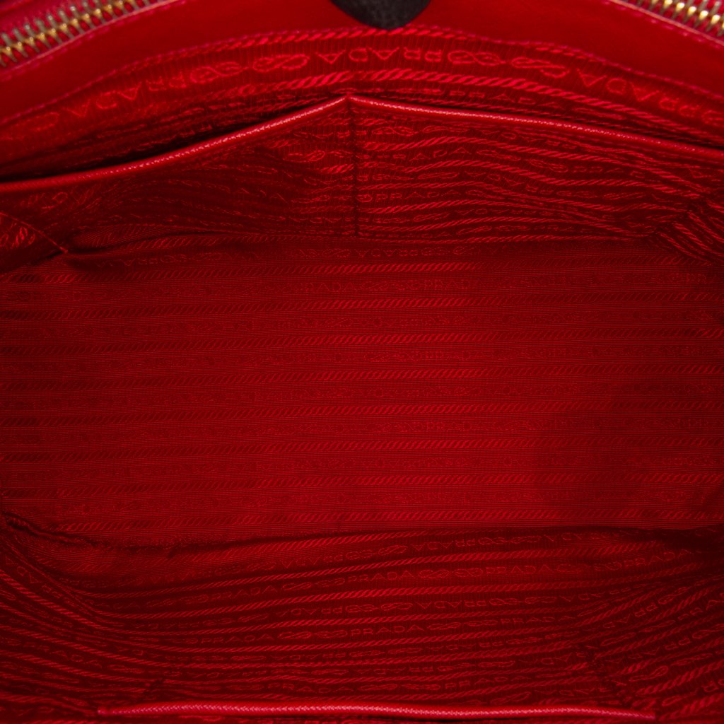 Prada Large Saffiano Lux Galleria Double Zip Satchel - 4
