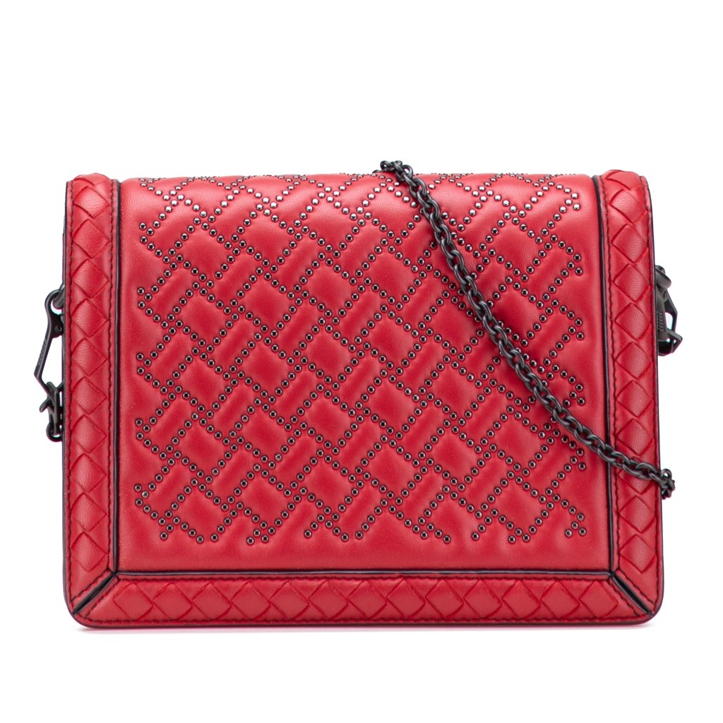 Bottega Veneta Nappa Intrecciato Microstud Montebello Crossbody