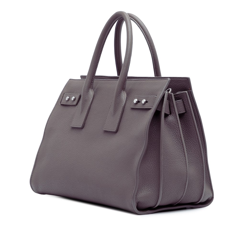 Saint Laurent Small Grained Calfskin Supple Sac De Jour Satchel - 2