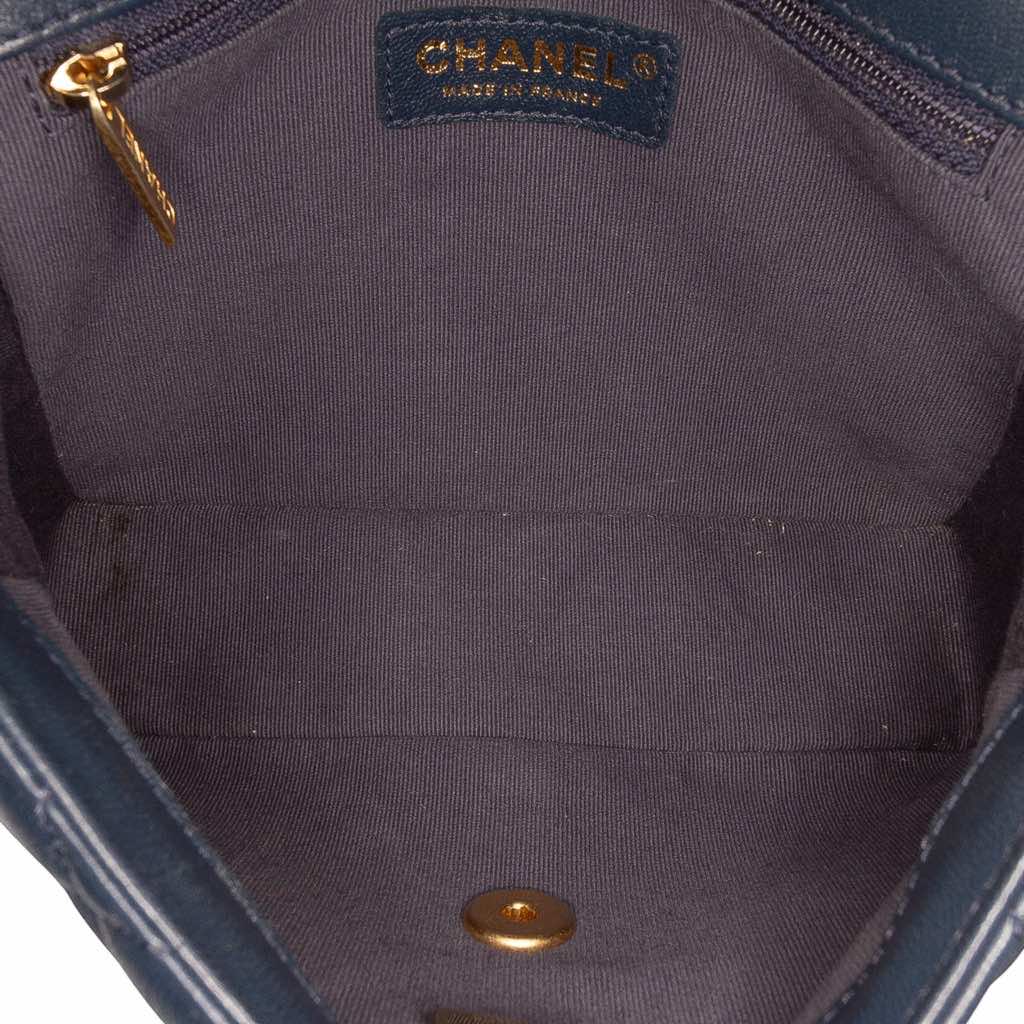 Chanel Mini Square Quilted Lambskin Bijoux Logo Chain Flap - 4