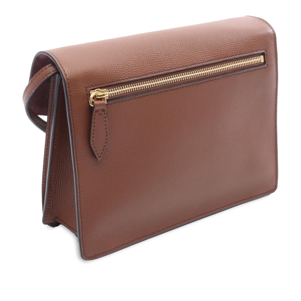 Burberry Small Leather and House Check Canvas Derby Macken Crossbody - 2