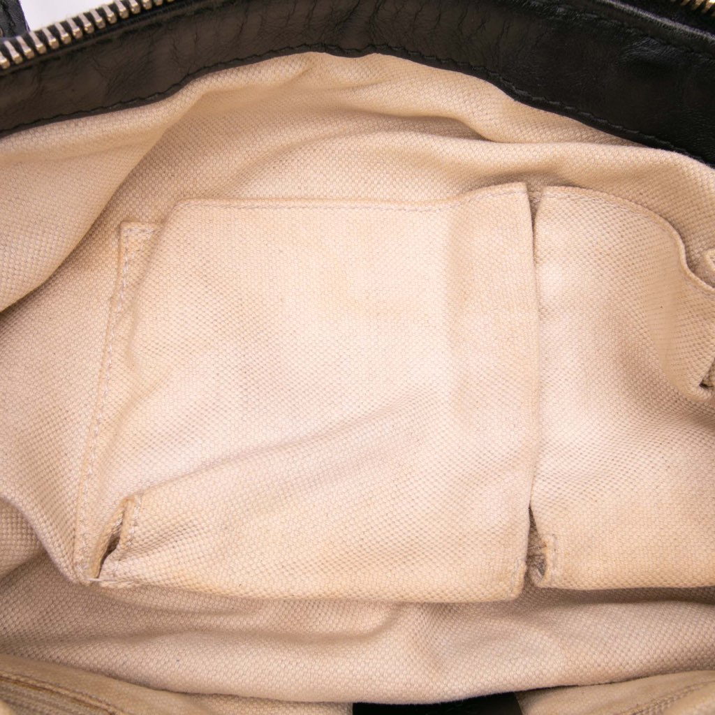 Gucci Diamante Canvas Sukey Satchel - Side view