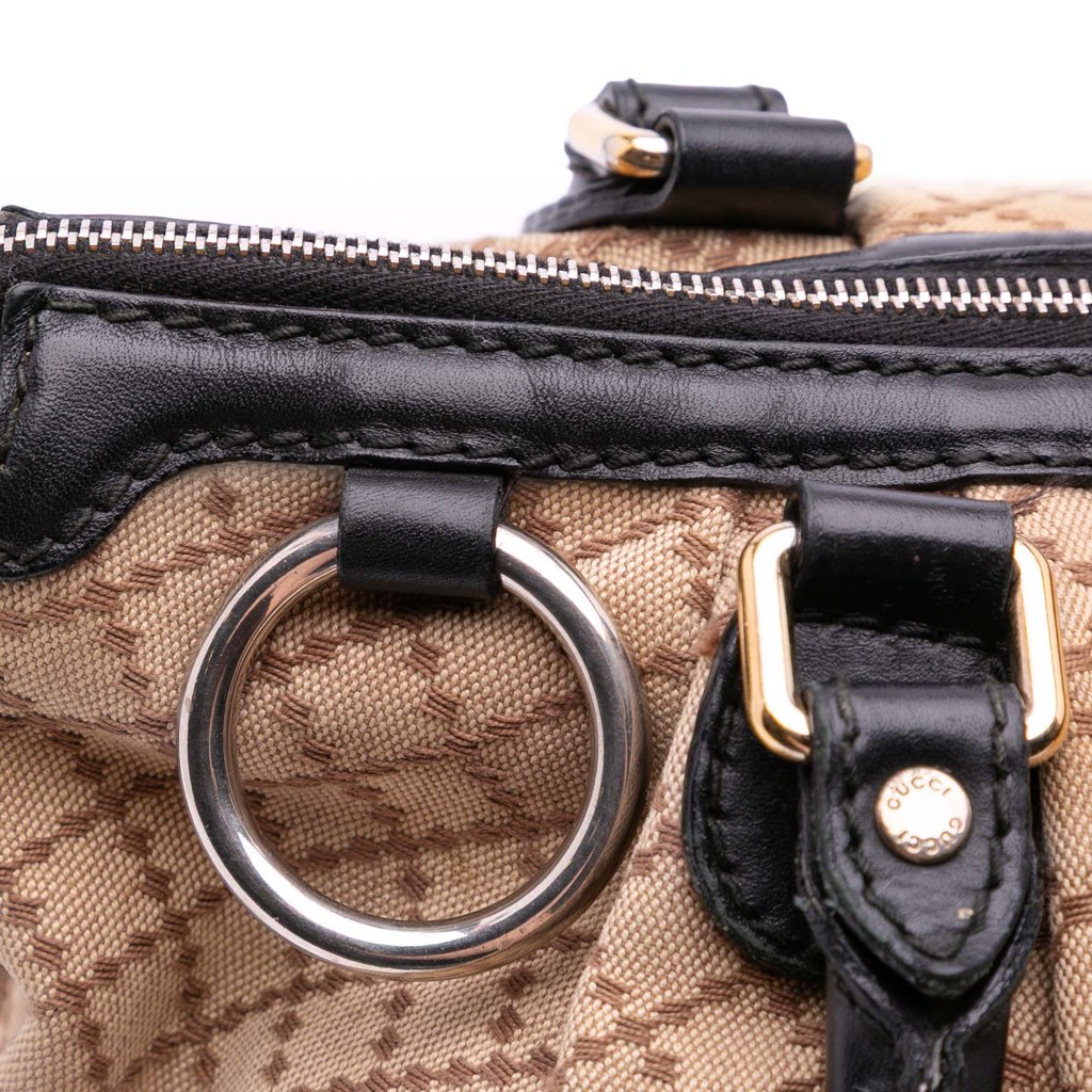 Gucci Diamante Canvas Sukey Satchel - Image 11