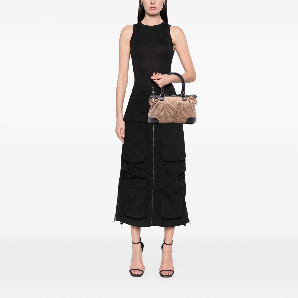 Gucci Diamante Canvas Sukey Satchel - Image 12