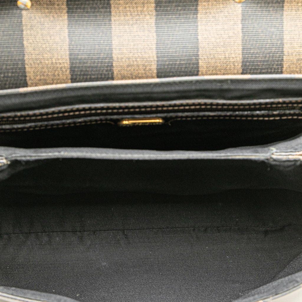 Fendi Pequin Coated Canvas Handbag - 4