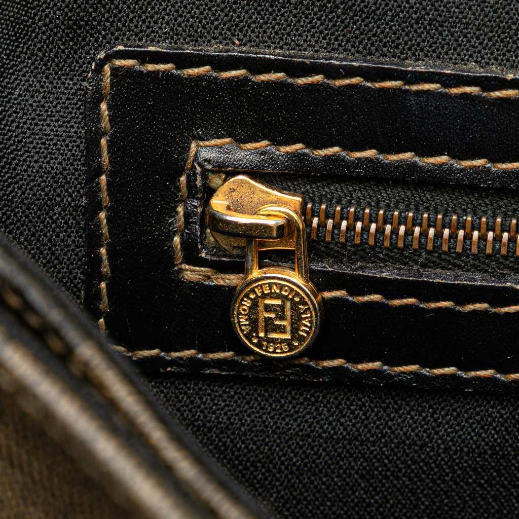 Fendi Pequin Coated Canvas Handbag - Detail 2