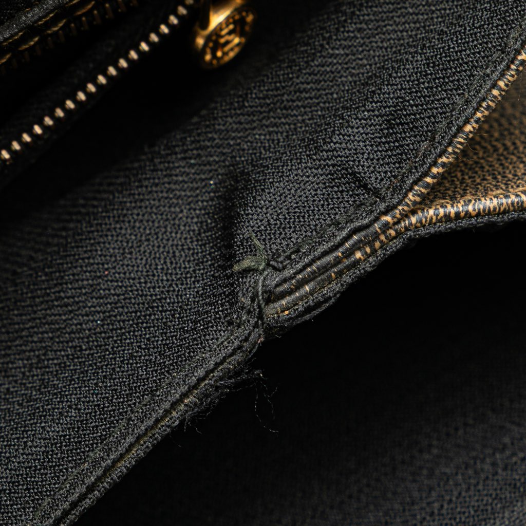 Fendi Pequin Coated Canvas Handbag - Image 10