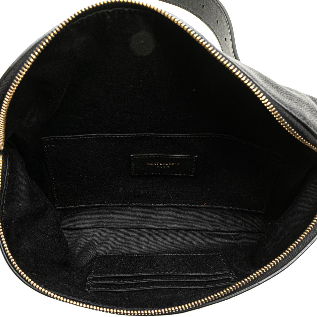 Saint Laurent Grain de Poudre Monogram Belt Bag - 4