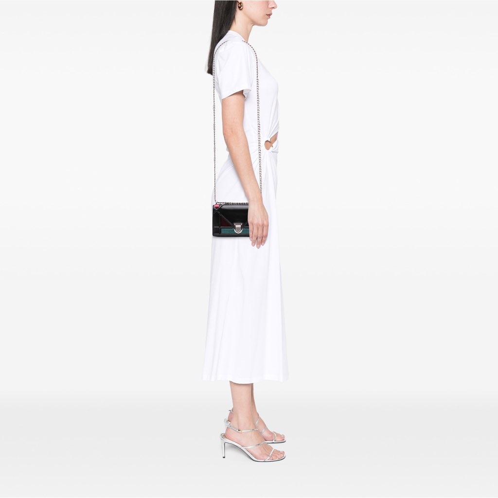 Dior Mini Lambskin Sequin Diorama Flap - Image 10