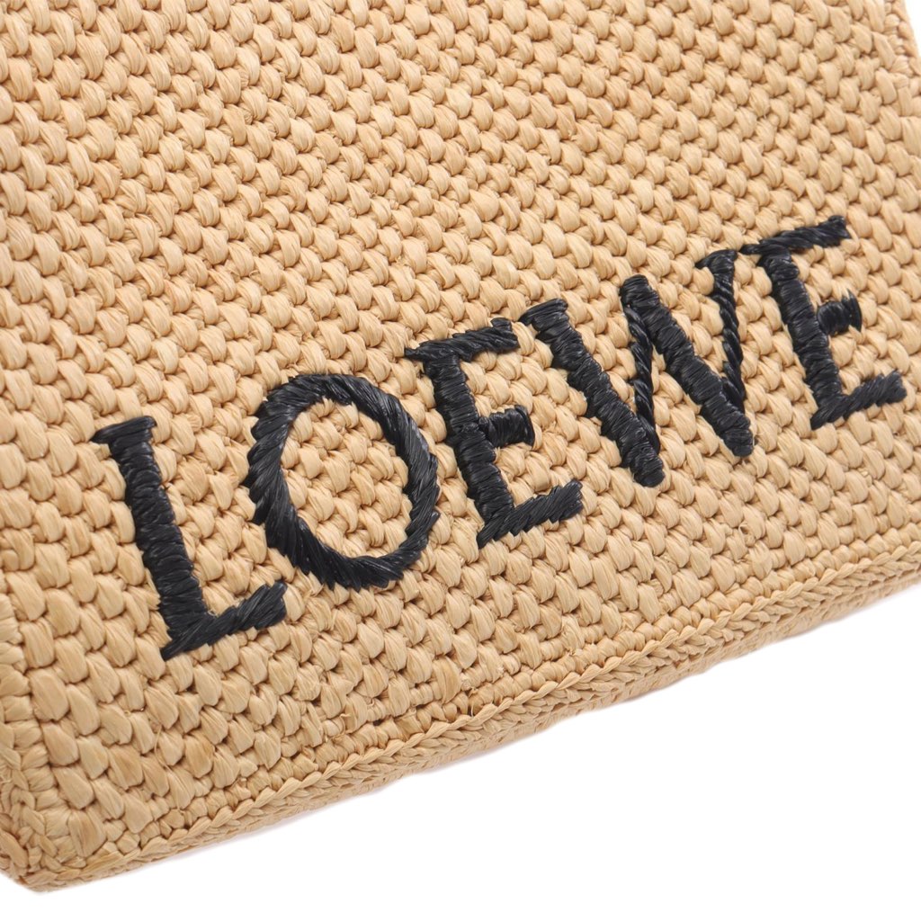 Loewe Mini Raffia Font Tote - 4