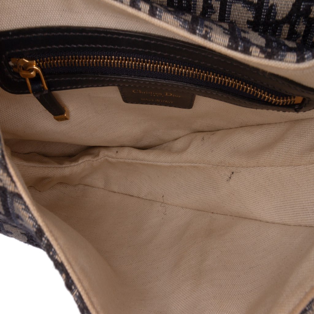 Dior Oblique Canvas Saddle Bag - 4