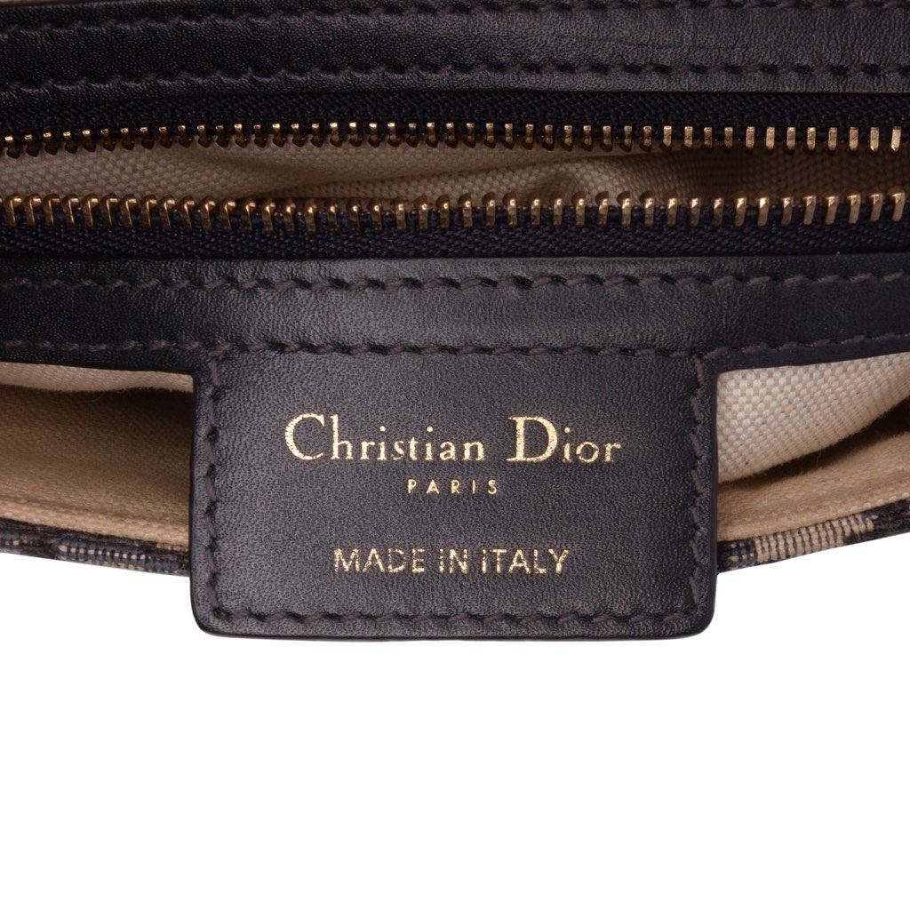 Dior Oblique Canvas Saddle Bag - 5