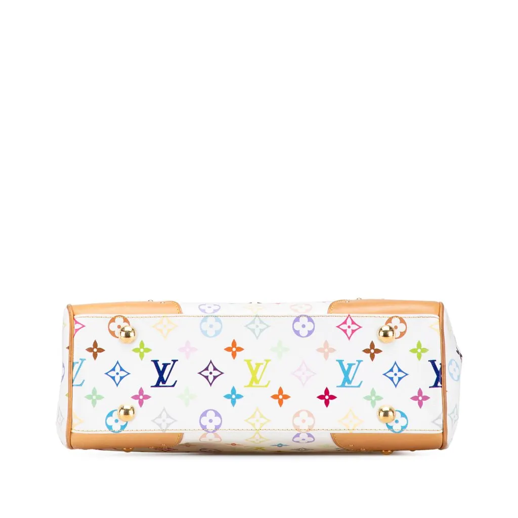 Louis Vuitton Monogram Multicolore Beverly MM White Canvas Good - Inside View
