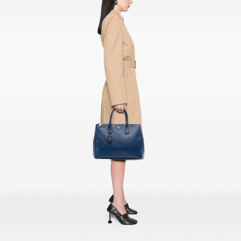 Prada Large Saffiano Lux Galleria Double Zip Tote - Image 13