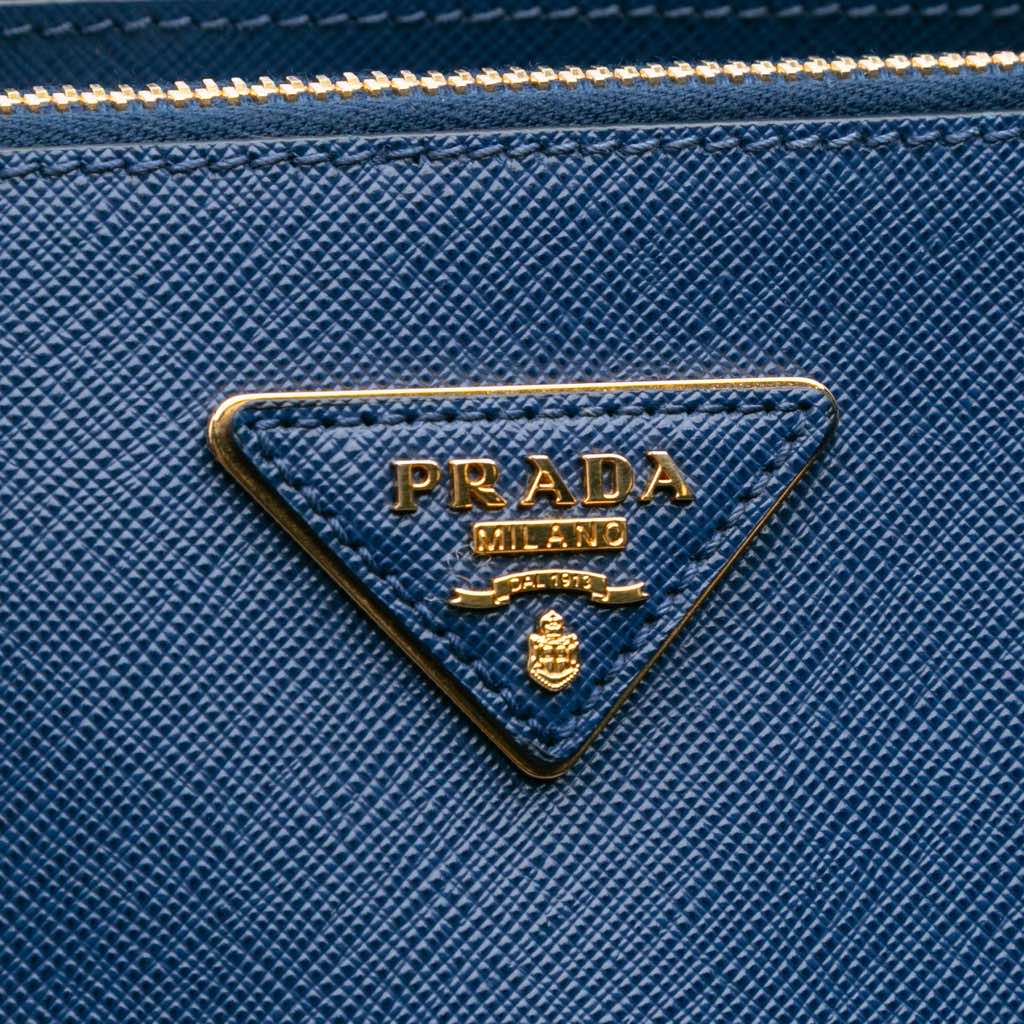 Prada Large Saffiano Lux Galleria Double Zip Tote - Side view