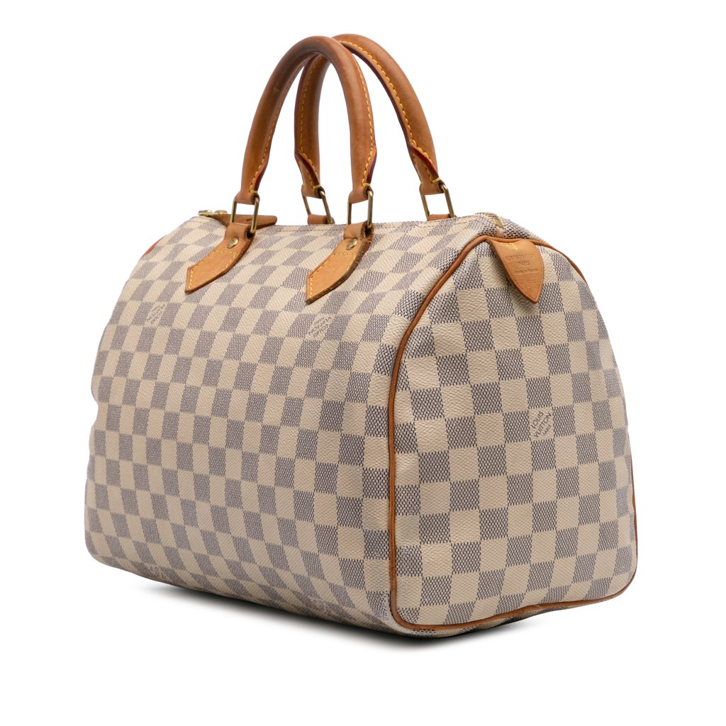 Louis Vuitton Damier Azur Speedy 30 - Back view