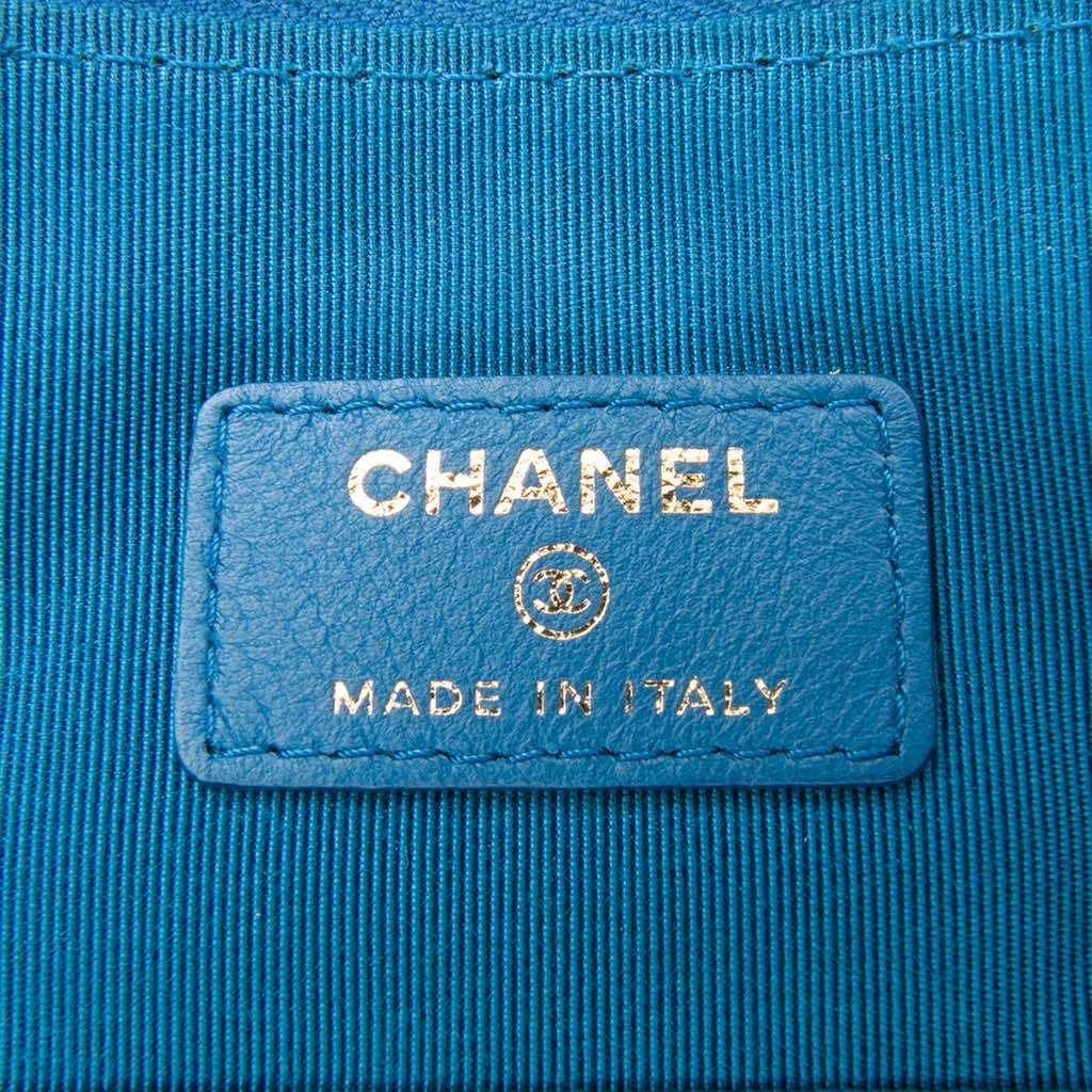 Chanel Large Quilted Lambskin Flap O Case Clutch - Side view