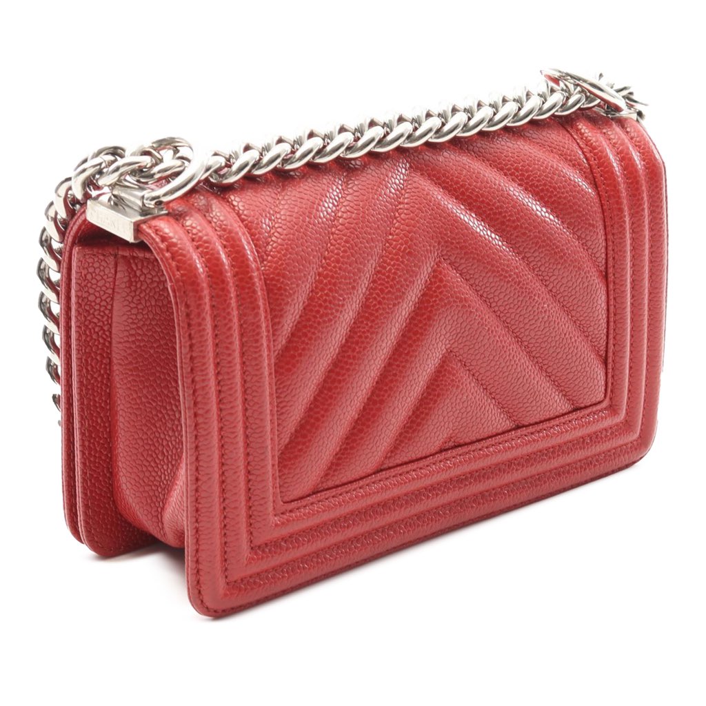 Chanel Small Chevron Caviar Boy Flap - 2