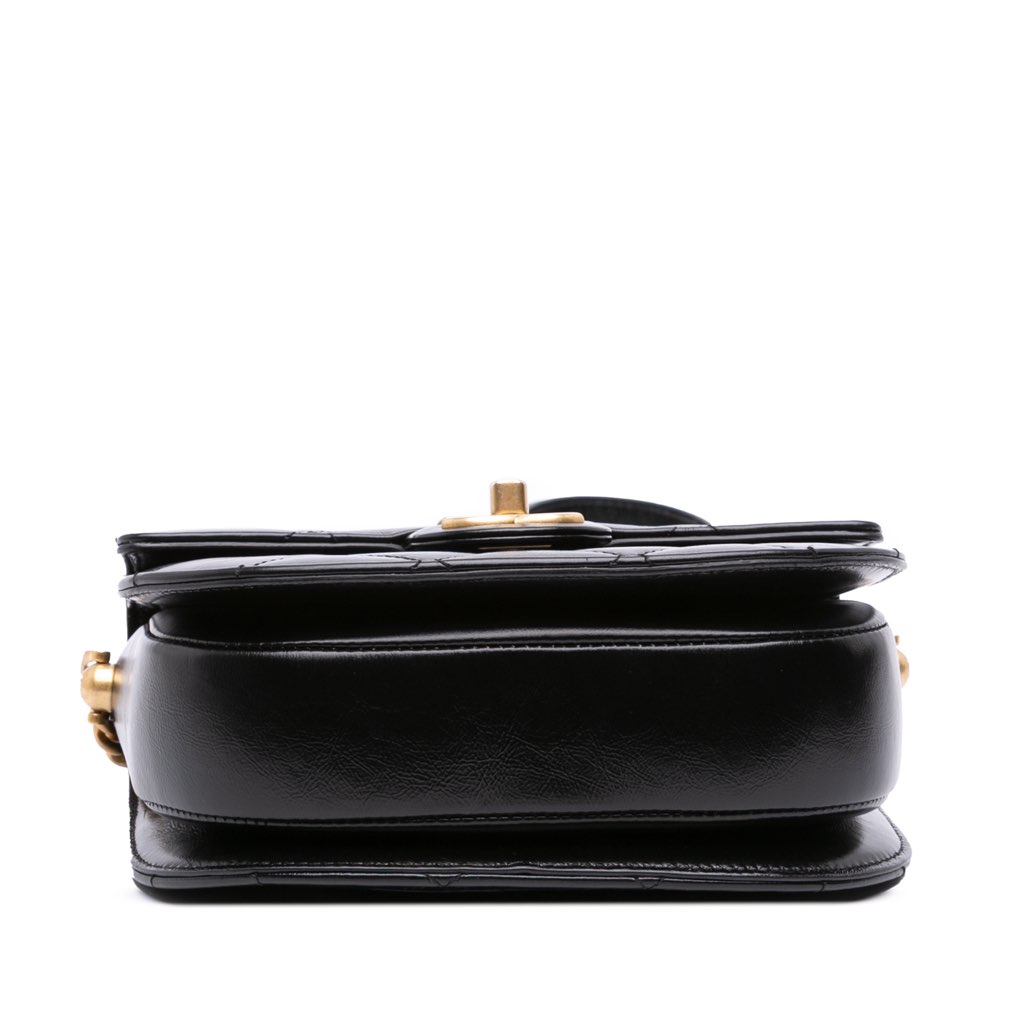 Chanel CC Quilted Calfskin Round Moon Messenger Flap - Image 6