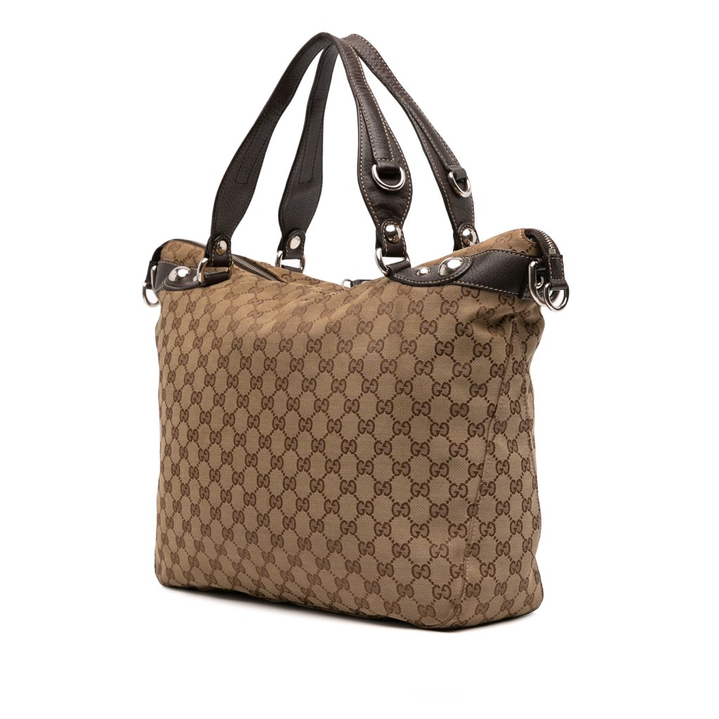 Gucci Large GG Canvas Icon Bit Satchel - 2