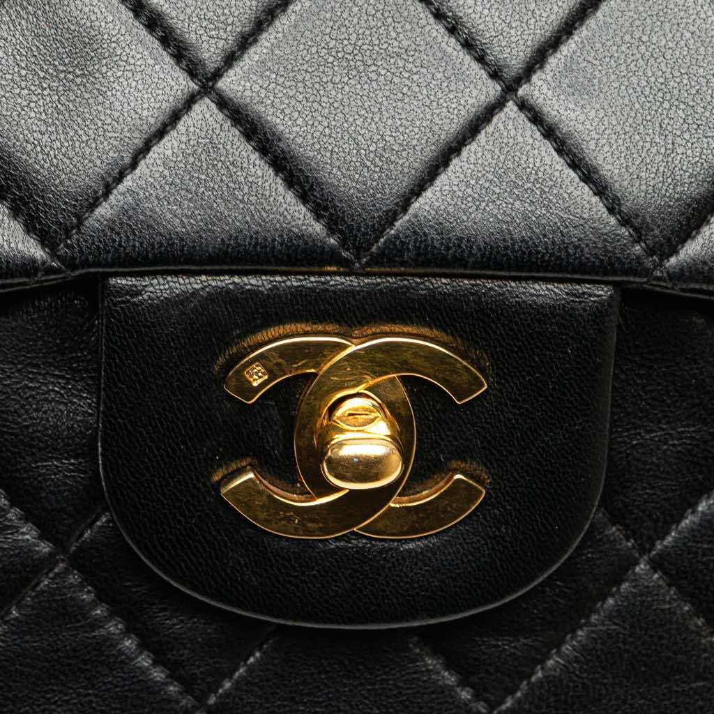 Chanel Medium Classic Lambskin Double Flap - Side view