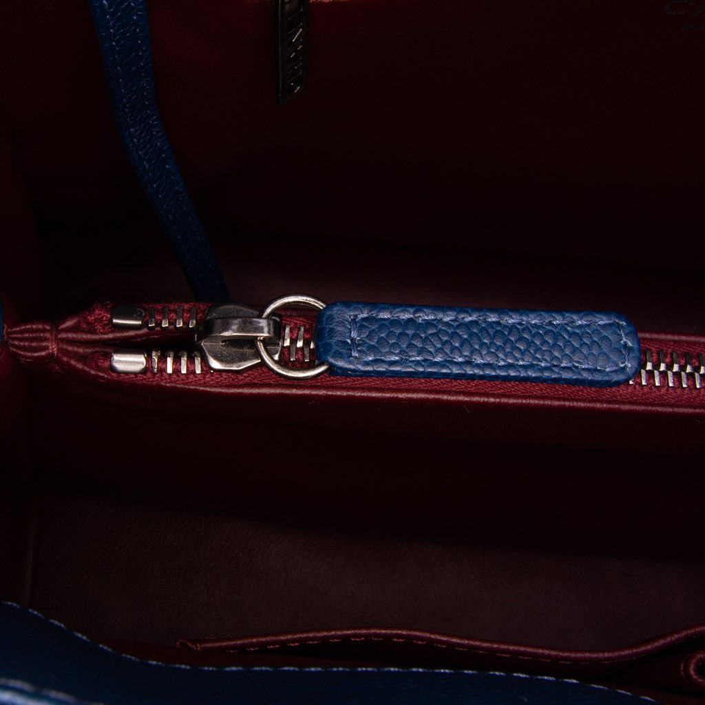 Chanel Large Caviar and Tweed Coco Break Shopping Tote - Side view