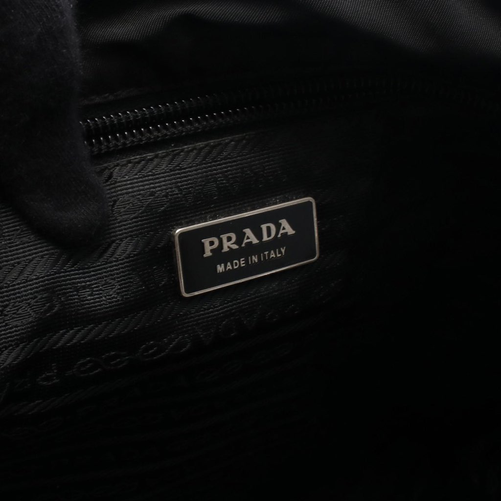 Prada Saffiano Trimmed Tessuto Buckle Messenger Bag - 4
