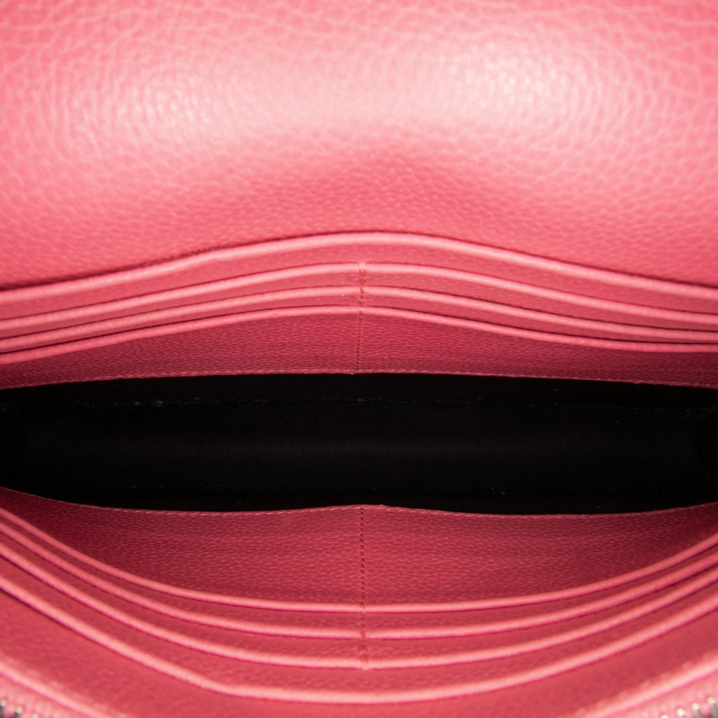 Balenciaga Grained Calfskin Motocross Classic Wallet on Chain - 4