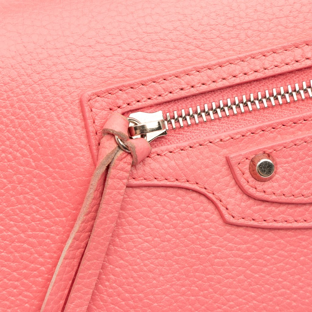 Balenciaga Grained Calfskin Motocross Classic Wallet on Chain - Detail 2