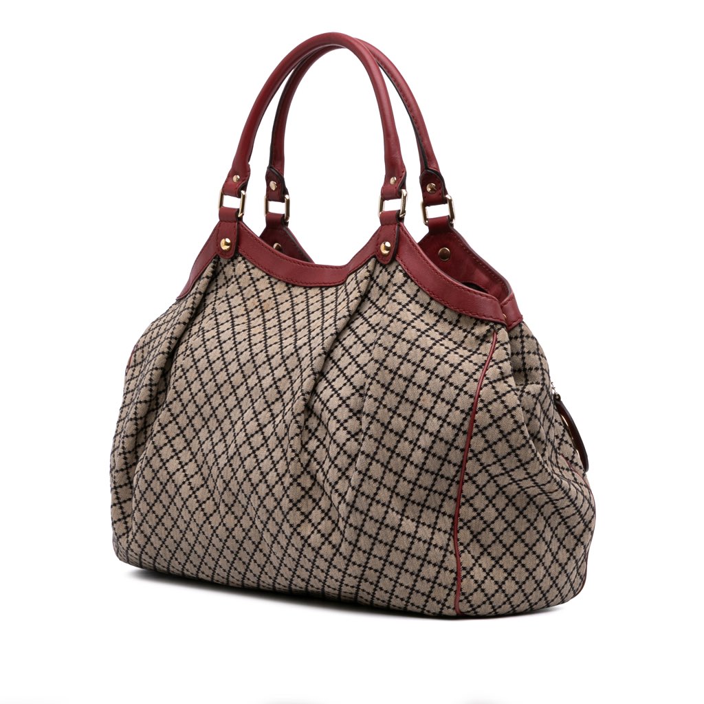 Gucci Large Diamante Canvas Sukey Tote - 2