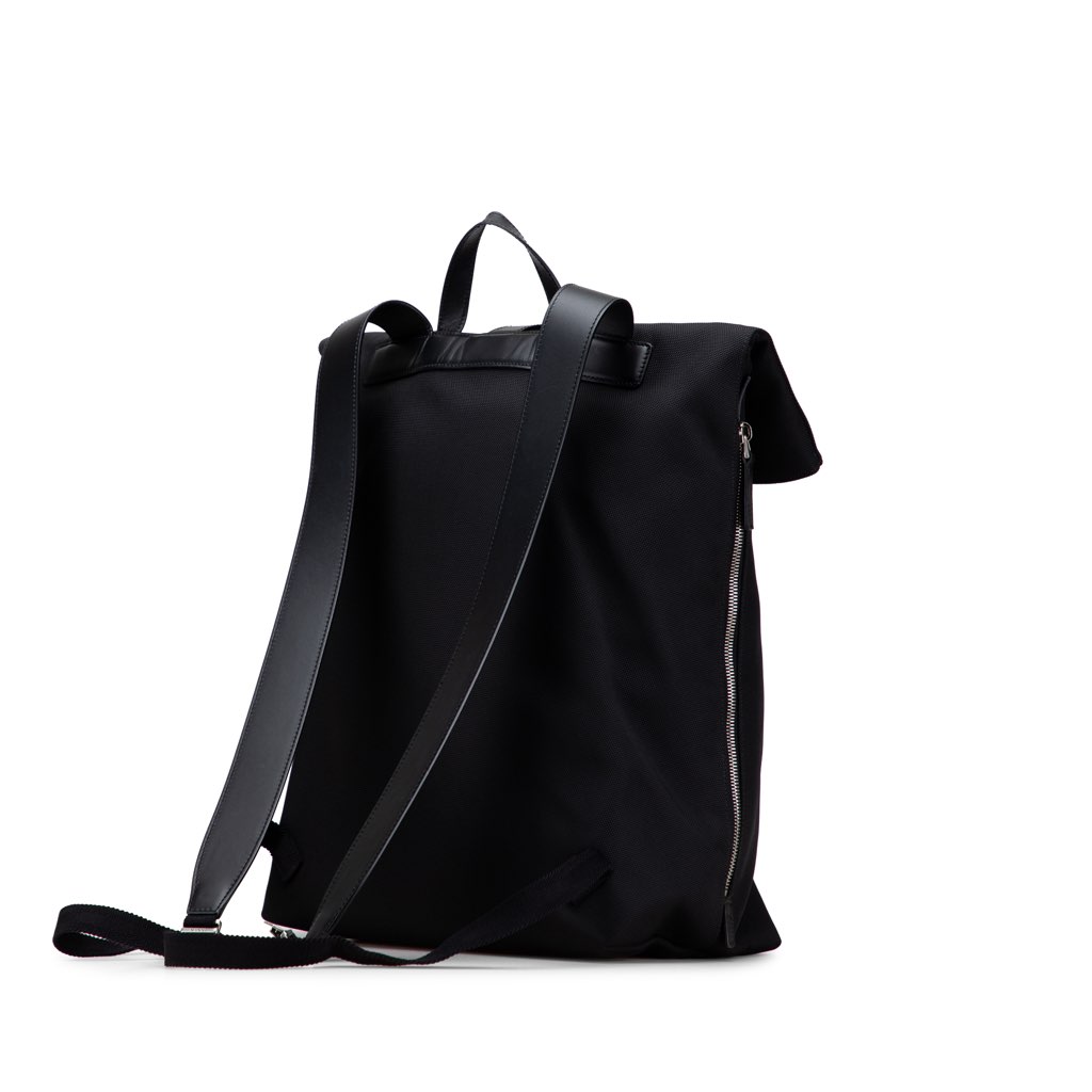 Gucci Canvas Techno Web Fold Over Backpack - Back view