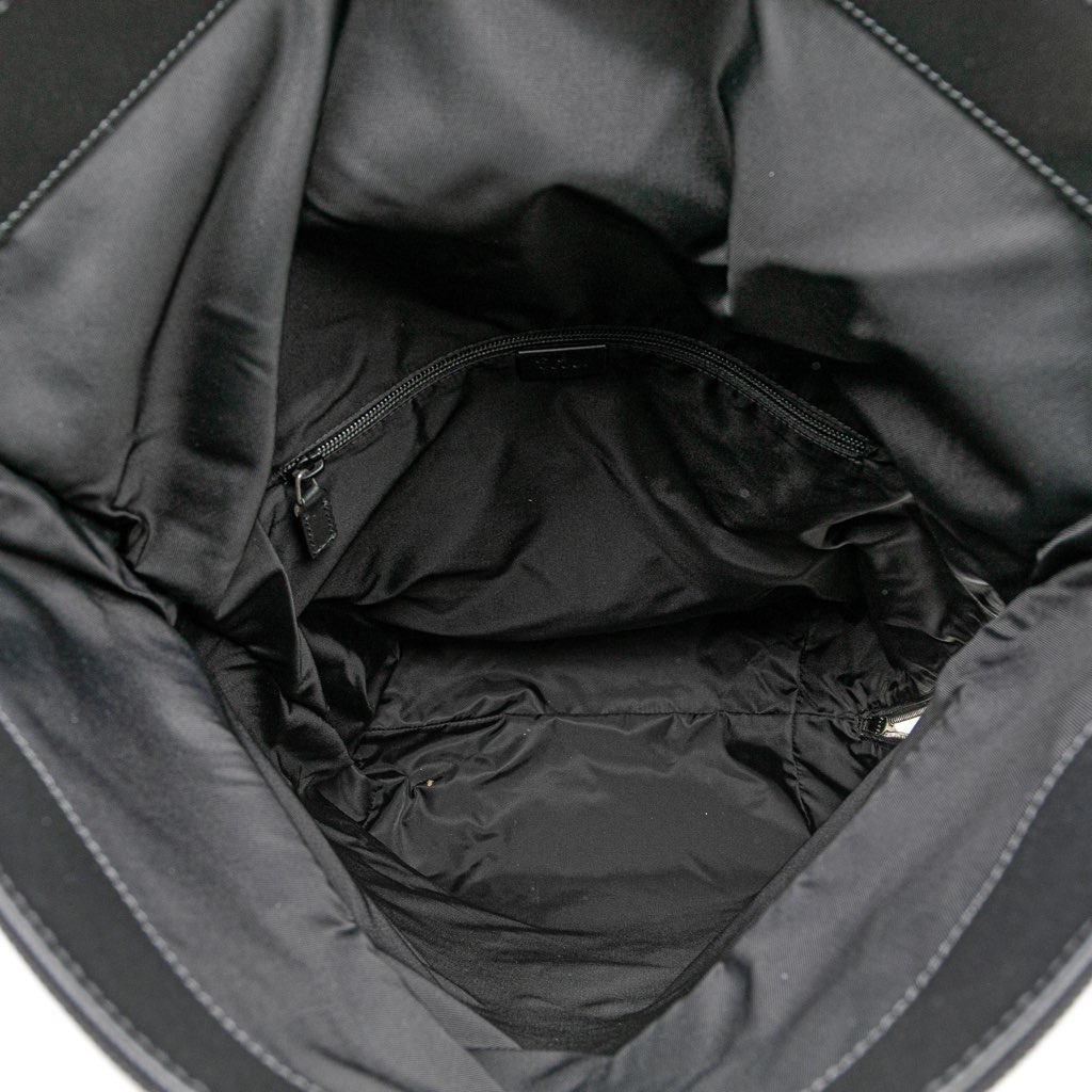 Gucci Canvas Techno Web Fold Over Backpack - 4