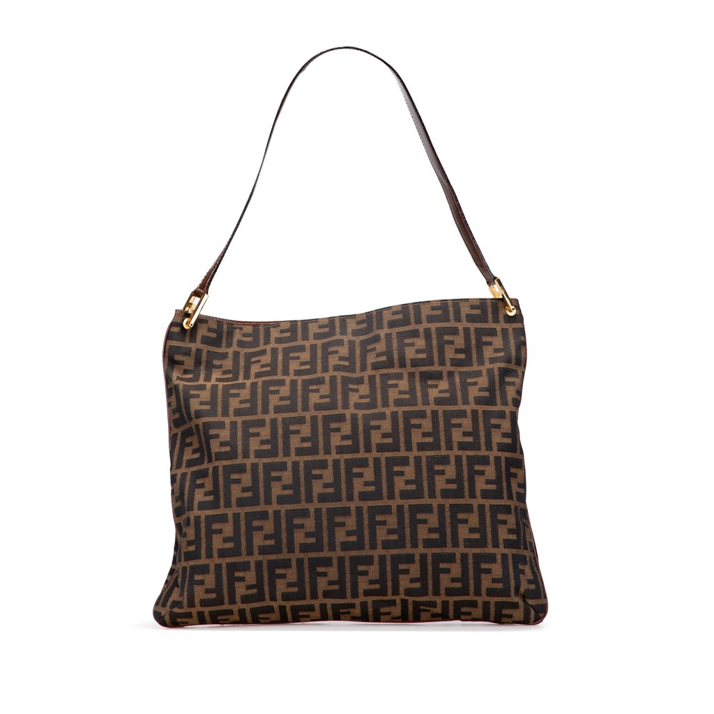 Fendi Zucca Canvas Shoulder Bag
