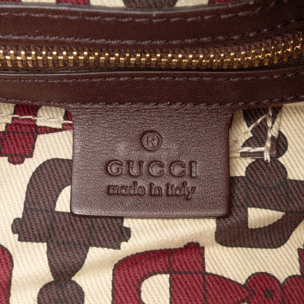 Gucci Large Guccissima Hysteria Satchel - 5