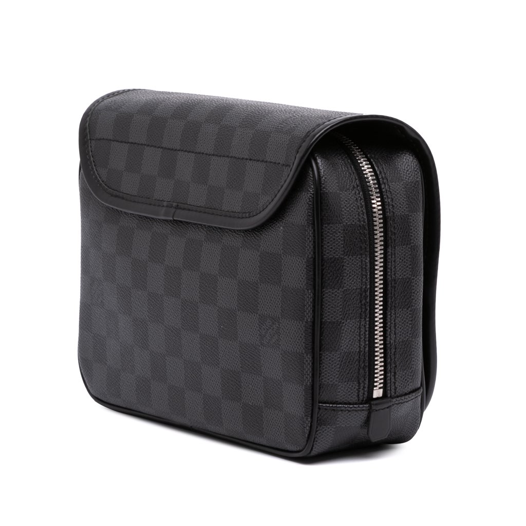 Louis Vuitton Damier Graphite Hanging Toiletry Kit Pouch - Back view