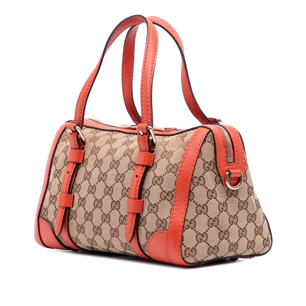Gucci Small GG Canvas Belted Satchel - 2