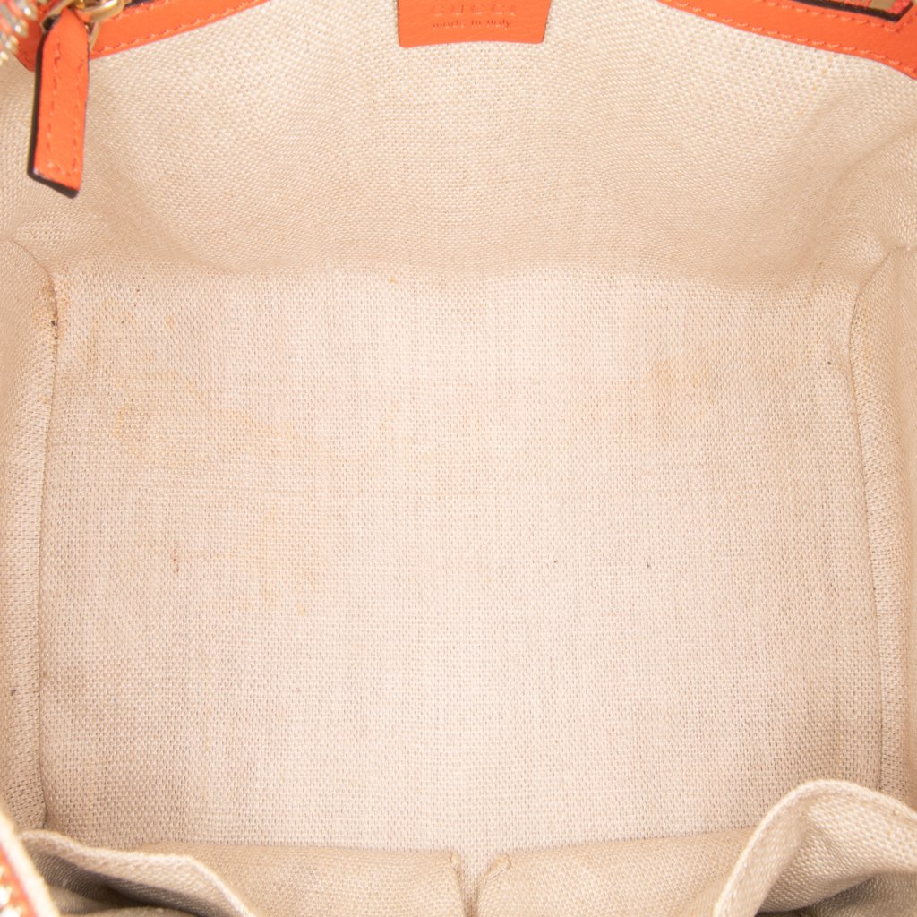 Gucci Small GG Canvas Belted Satchel - 4