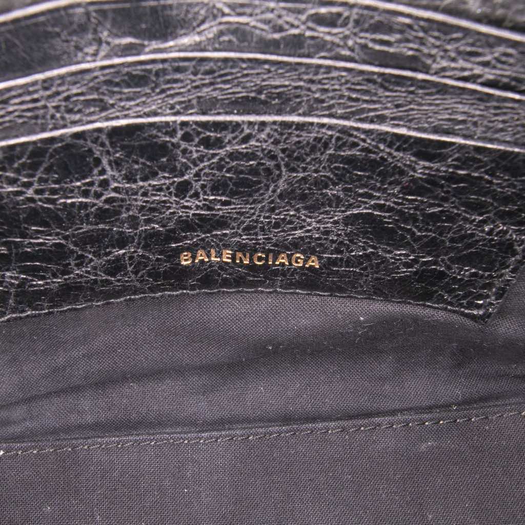 Balenciaga XXS Lambskin Bazar Shopper Satchel - Side view